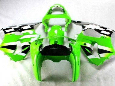 Acheter Carénage ZX6R 2000-2002 - Vert Noir Blanc