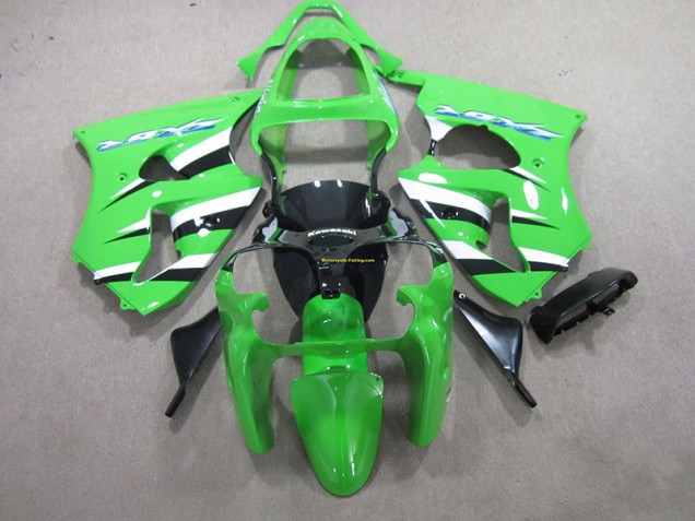 Carénages ZX6R 2000-2002 - Vert Noir Blanc Carénages ZX6R 2000-2002 - Vert Noir Blanc
