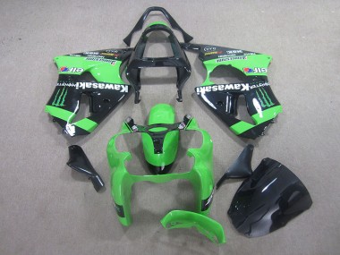 Acheter Carénage ZX6R 2000-2002 - Noir Vert Monster
