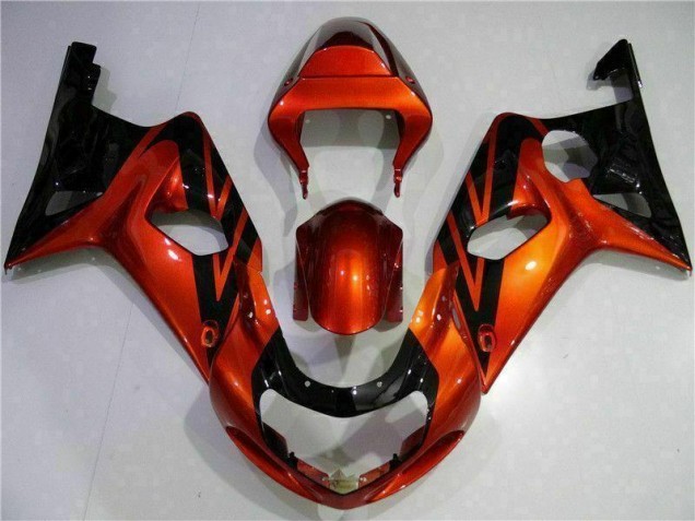 Carénage GSXR 1000 K1 2000-2002 - Orange Noir Carénage GSXR 1000 K1 2000-2002 - Orange Noir