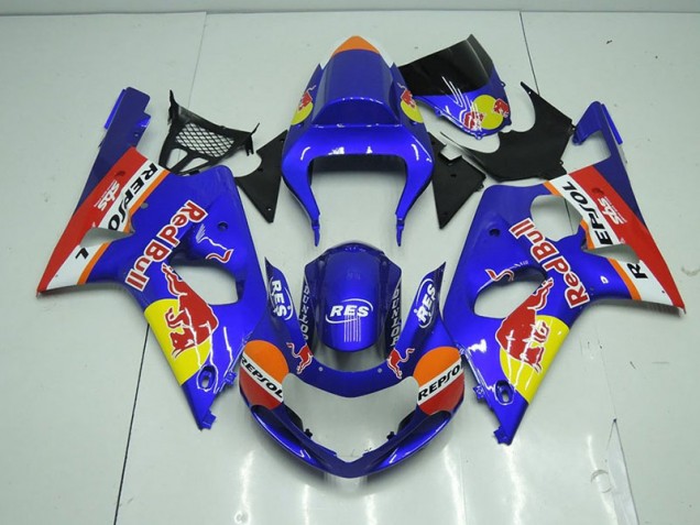 Carénage GSXR 1000 K1 2000-2002 - Bleu Red Bull Carénage GSXR 1000 K1 2000-2002 - Bleu Red Bull