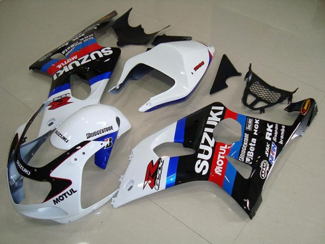 Carénage GSXR 1000 K1 2000-2002 - Noir Blanc Bleu Carénage GSXR 1000 K1 2000-2002 - Noir Blanc Bleu