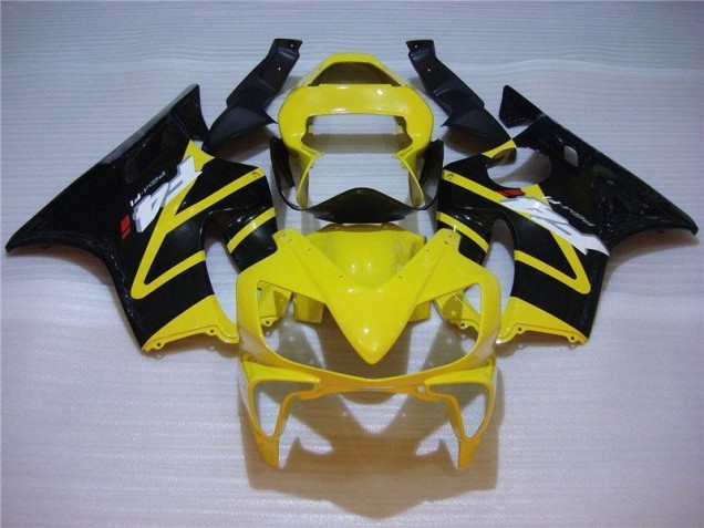 Carrosserie CBR 600 F4i 2001-2003 - Jaune Noir Carrosserie CBR 600 F4i 2001-2003 - Jaune Noir