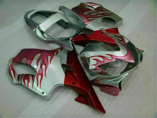 Carénage CBR 600 F4i 2001-2003 - Rouge Flamme Argent Carénage CBR 600 F4i 2001-2003 - Rouge Flamme Argent