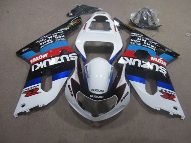 Acheter Carénage GSXR 600 K1 K2 K3 2001-2003 - Blanc Bleu Motul