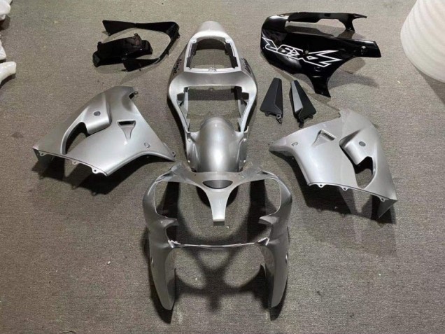 Carénage ZX9R 2002-2003 - Argent Noir Brillant