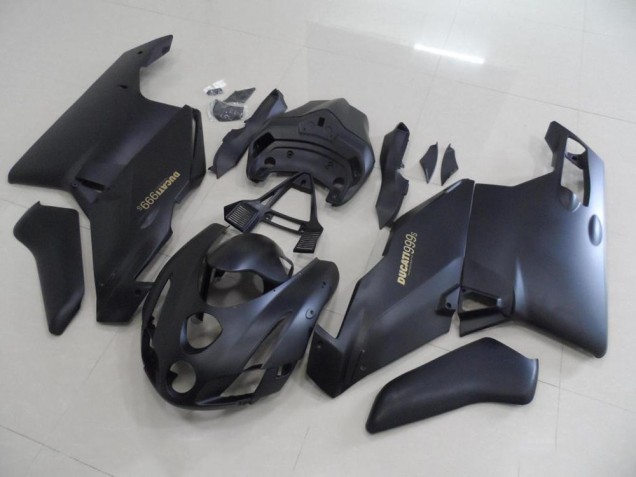 Carénage Ducati 749 999 2003-2004 - Noir Mat Or Décalque Carénage Ducati 749 999 2003-2004 - Noir Mat Or Décalque