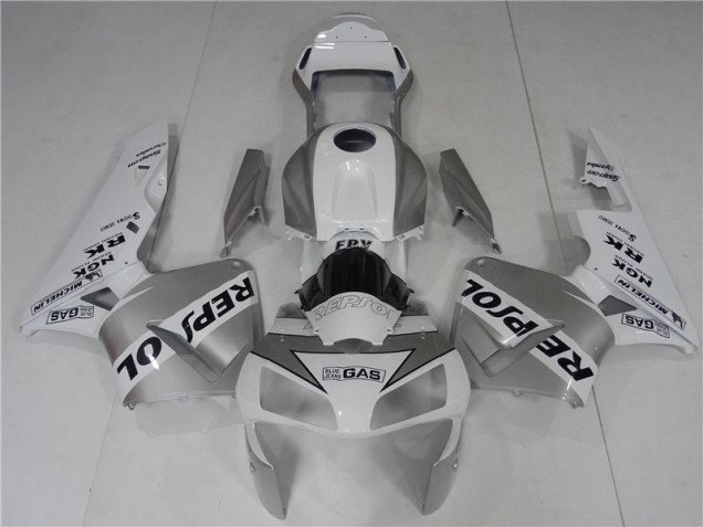Carénages CBR 600 RR 2003-2004 - Argent Blanc Noir Repsol Carénages CBR 600 RR 2003-2004 - Argent Blanc Noir Repsol