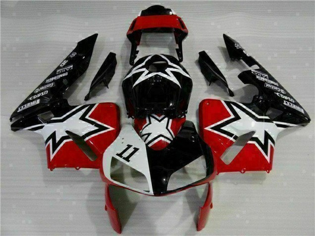 Carénage CBR 600 RR 2003-2004 - Noir Blanc 11 Carénage CBR 600 RR 2003-2004 - Noir Blanc 11