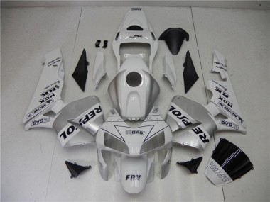 Acheter Carénage CBR 600 RR 2003-2004 - Argent Blanc Noir Repsol