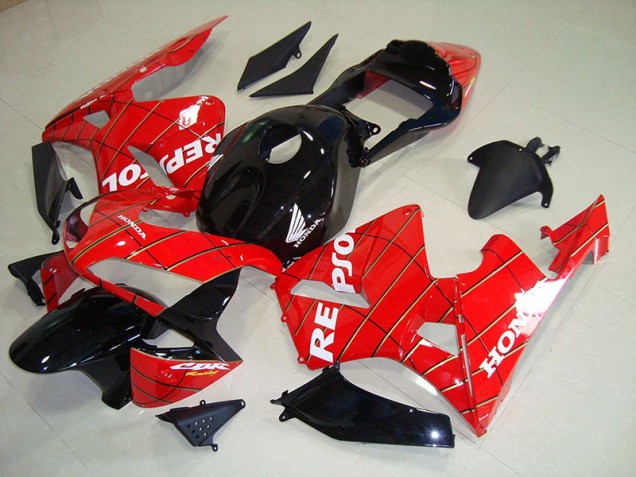 Carénage CBR 600 RR 2003-2004 - Noir Spider Man Repsol Carénage CBR 600 RR 2003-2004 - Noir Spider Man Repsol