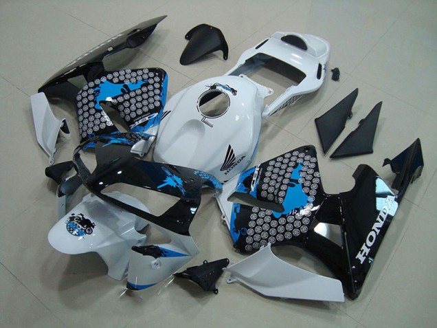 Carénage CBR 600 RR 2003-2004 - Blanc Noir Bleu Carénage CBR 600 RR 2003-2004 - Blanc Noir Bleu