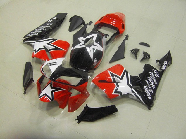Carrosserie CBR 600 RR 2003-2004 - Noir Rouge Carrosserie CBR 600 RR 2003-2004 - Noir Rouge