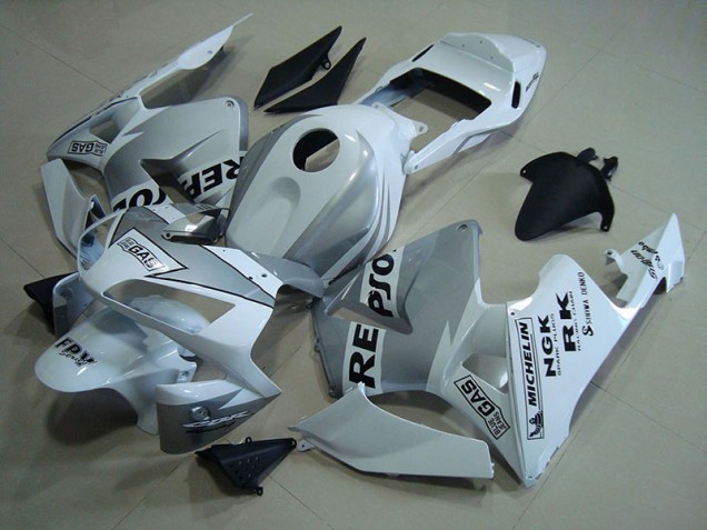 Carénage CBR 600 RR 2003-2004 - Repsol Blanc Argent Carénage CBR 600 RR 2003-2004 - Repsol Blanc Argent