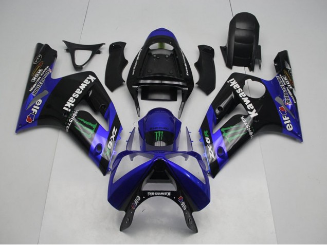 Carénage ZX6R 2003-2004 - Bleu Monster