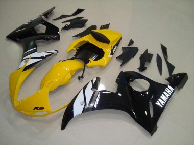 Acheter Carénage R6 2003-2005 - Jaune Noir