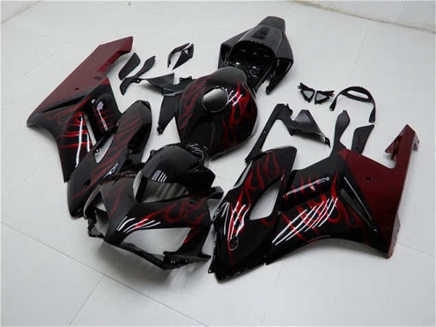 Carrosserie CBR 1000 RR 2004-2005 - Rouge Noir Carrosserie CBR 1000 RR 2004-2005 - Rouge Noir