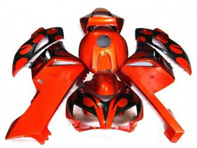 Carénages CBR 1000 RR 2004-2005 - Orange Noir Carénages CBR 1000 RR 2004-2005 - Orange Noir