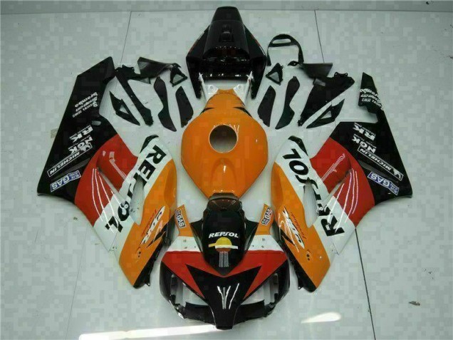 Carénage CBR 1000 RR 2004-2005 - Orange Noir Repsol Carénage CBR 1000 RR 2004-2005 - Orange Noir Repsol