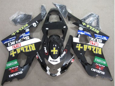 Acheter Carénage GSXR 600 K4 2004-2005 - Noir Jaune Rizla