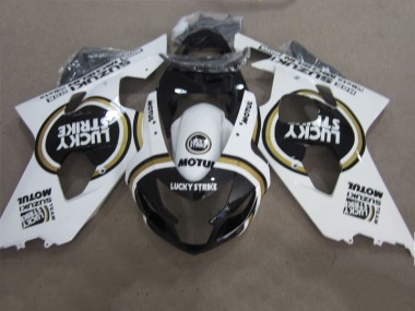 Acheter Carénage GSXR 600 K4 2004-2005 - Noir Blanc Lucky Strike Motul