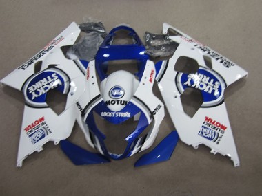 Acheter Carénage GSXR 600 K4 2004-2005 - Bleu Blanc Lucky Strike Motul