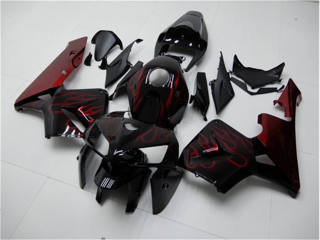 Carénage CBR 600 RR 2005-2006 - Rouge Flamme Noir Carénage CBR 600 RR 2005-2006 - Rouge Flamme Noir