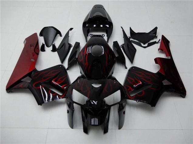 Carénage CBR 600 RR 2005-2006 - Rouge Flamme Noir Carénage CBR 600 RR 2005-2006 - Rouge Flamme Noir