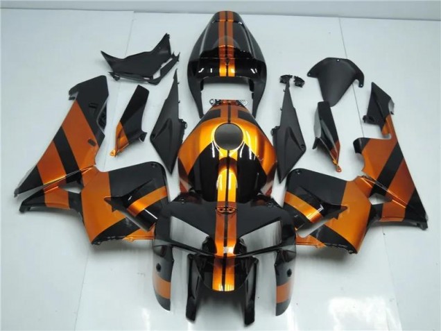 Kit Carénages CBR 600 RR 2005-2006 - Orange Noir Kit Carénages CBR 600 RR 2005-2006 - Orange Noir