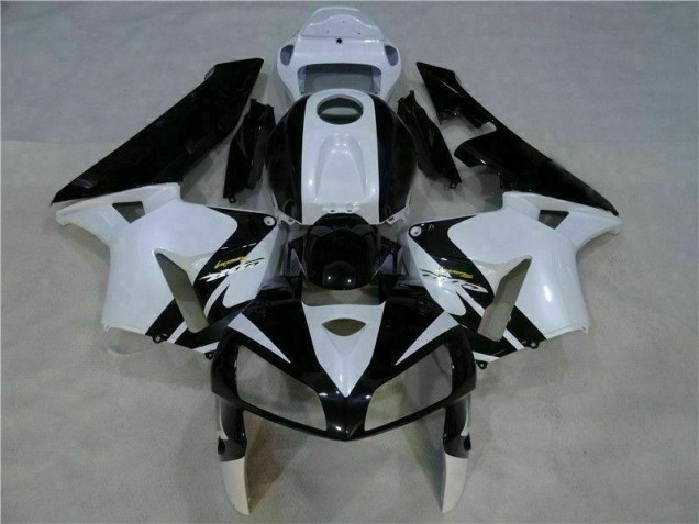 Carrosserie CBR 600 RR 2005-2006 - Blanc Noir Carrosserie CBR 600 RR 2005-2006 - Blanc Noir