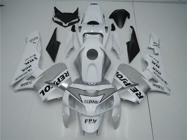 Carénage CBR 600 RR 2005-2006 - Blanc Argent Noir Repsol Carénage CBR 600 RR 2005-2006 - Blanc Argent Noir Repsol