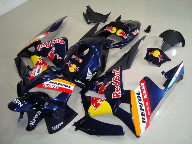 Carénage CBR 600 RR 2005-2006 - Bleu Foncé Red Bull Repsol Carénage CBR 600 RR 2005-2006 - Bleu Foncé Red Bull Repsol
