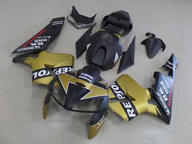 Carénage CBR 600 RR 2005-2006 - Noir Or Repsol Carénage CBR 600 RR 2005-2006 - Noir Or Repsol