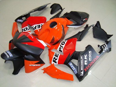 Acheter Carénage CBR 600 RR 2005-2006 - Noir Mat Repsol Courses