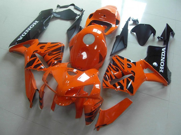 Carénage CBR 600 RR 2005-2006 - Orange Noir Flamme Carénage CBR 600 RR 2005-2006 - Orange Noir Flamme