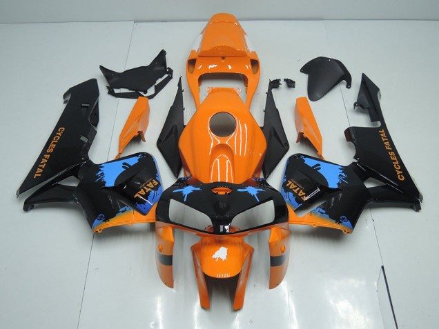 Kit Carénages Complet CBR 600 RR 2005-2006 - Orange Noir Kit Carénages Complet CBR 600 RR 2005-2006 - Orange Noir