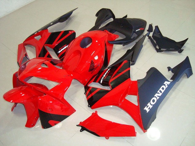 Carrosserie CBR 600 RR 2005-2006 - Rouge Noir Carrosserie CBR 600 RR 2005-2006 - Rouge Noir
