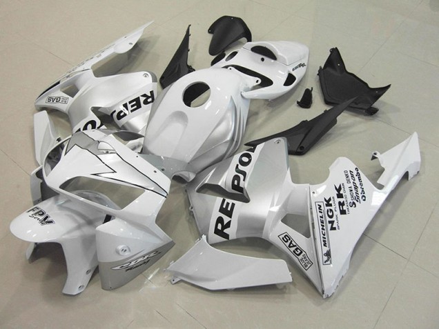 Carénage CBR 600 RR 2005-2006 - Repsol Blanc Argent Carénage CBR 600 RR 2005-2006 - Repsol Blanc Argent