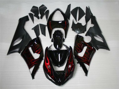 Acheter Carénage ZX6R 2005-2006 - Rouge Noir