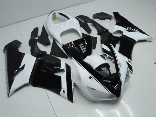 Carénage ZX6R 2005-2006 - Noir Blanc Carénage ZX6R 2005-2006 - Noir Blanc