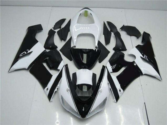 Carénage ZX6R 2005-2006 - Noir Blanc Carénage ZX6R 2005-2006 - Noir Blanc