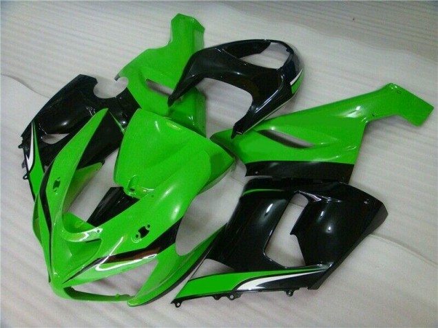 Carénage ZX6R 2005-2006 - Vert Blanc Noir Carénage ZX6R 2005-2006 - Vert Blanc Noir