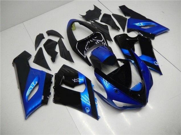 Carénage ZX6R 2005-2006 - Bleu Noir Carénage ZX6R 2005-2006 - Bleu Noir