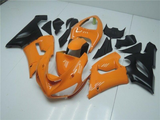 Carénage ZX6R 2005-2006 - Orange Noir Carénage ZX6R 2005-2006 - Orange Noir