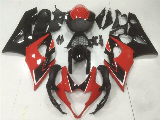 Kit Carénages GSXR 1000 K5 2005-2006 - Rouge Noir Kit Carénages GSXR 1000 K5 2005-2006 - Rouge Noir