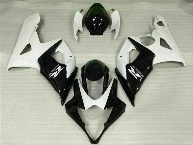 Carénages GSXR 1000 K5 2005-2006 - Blanc Noir Carénages GSXR 1000 K5 2005-2006 - Blanc Noir