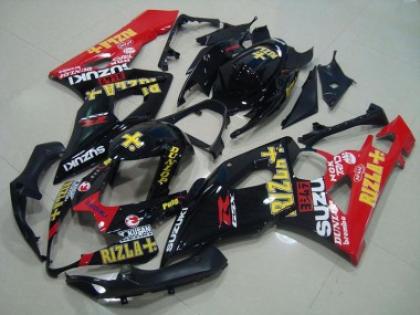 Acheter Carénage GSXR 1000 K5 2005-2006 - Noir Rouge Rizla