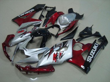 Acheter Carénage GSXR 1000 K5 2005-2006 - Argent Rouge