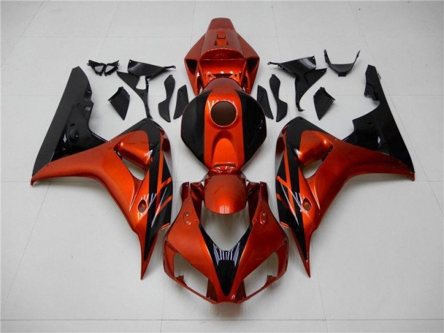 Carénage CBR 1000 RR 2006-2007 - Orange Noir Carénage CBR 1000 RR 2006-2007 - Orange Noir
