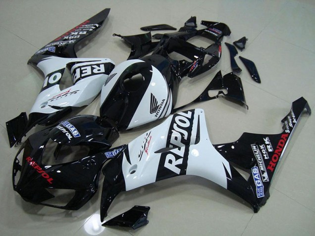 Carénage CBR 1000 RR 2006-2007 - Noir Blanc Repsol Carénage CBR 1000 RR 2006-2007 - Noir Blanc Repsol